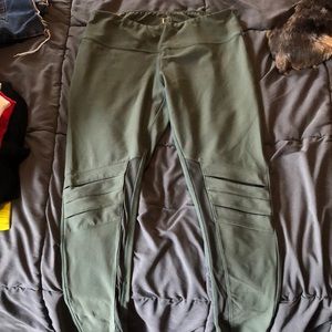 army green athletic leggings